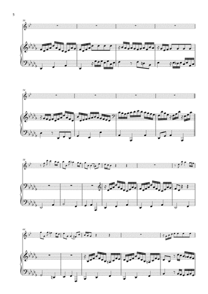 Sonata in G Minor BWV 1020, First Movement, arranged for Alto Saxophone & Piano image number null