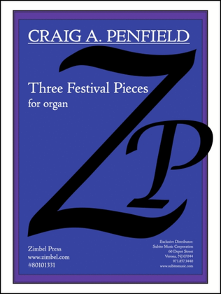 Book cover for Three Festival Pieces