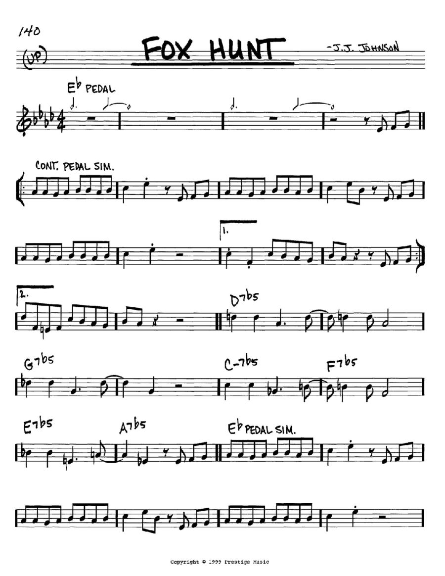 Fox Hunt Piano scores gallery preview page 1