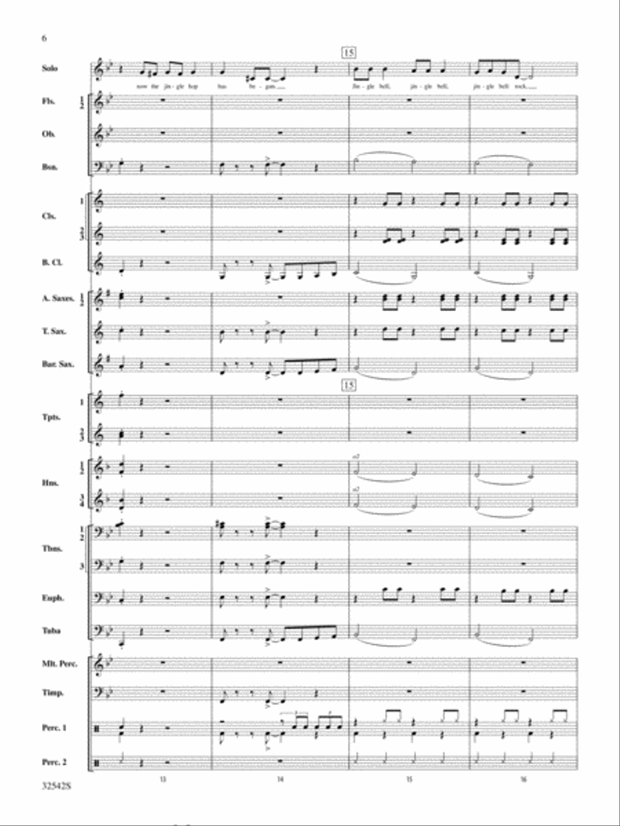 Christmas from the '50s: Score Concert Band scores gallery preview page 6