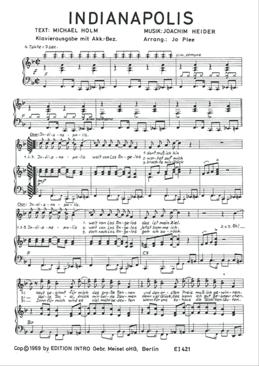 Indianapolis Piano, Vocal scores gallery preview page 3