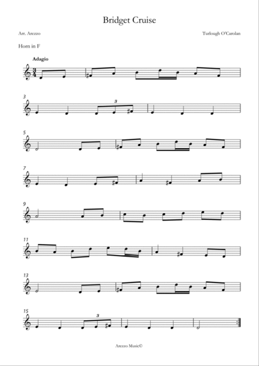 o'carolan bridget cruise easy French Horn and Bassoon sheet music Woodwind Duet scores gallery preview page 2