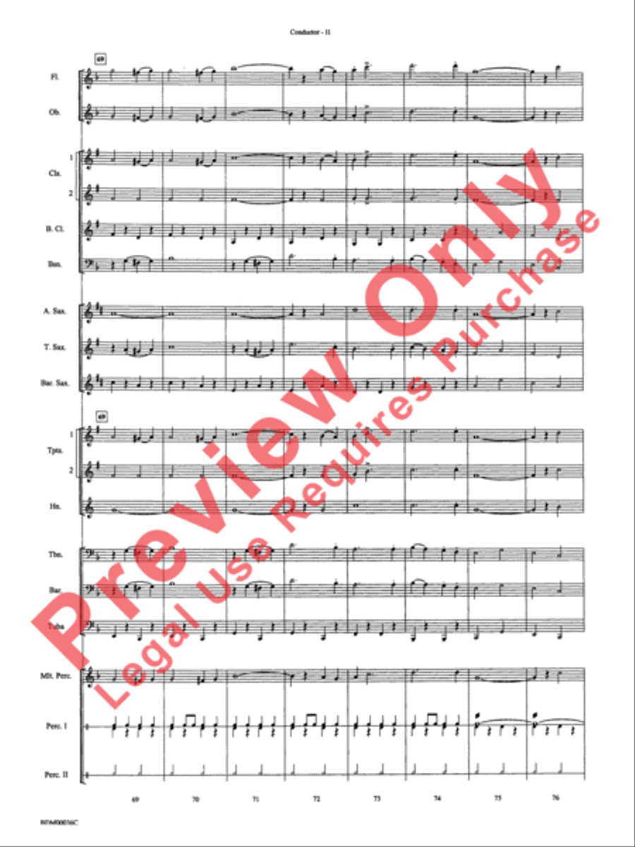 The Stars and Stripes Forever Concert Band scores gallery preview page 13