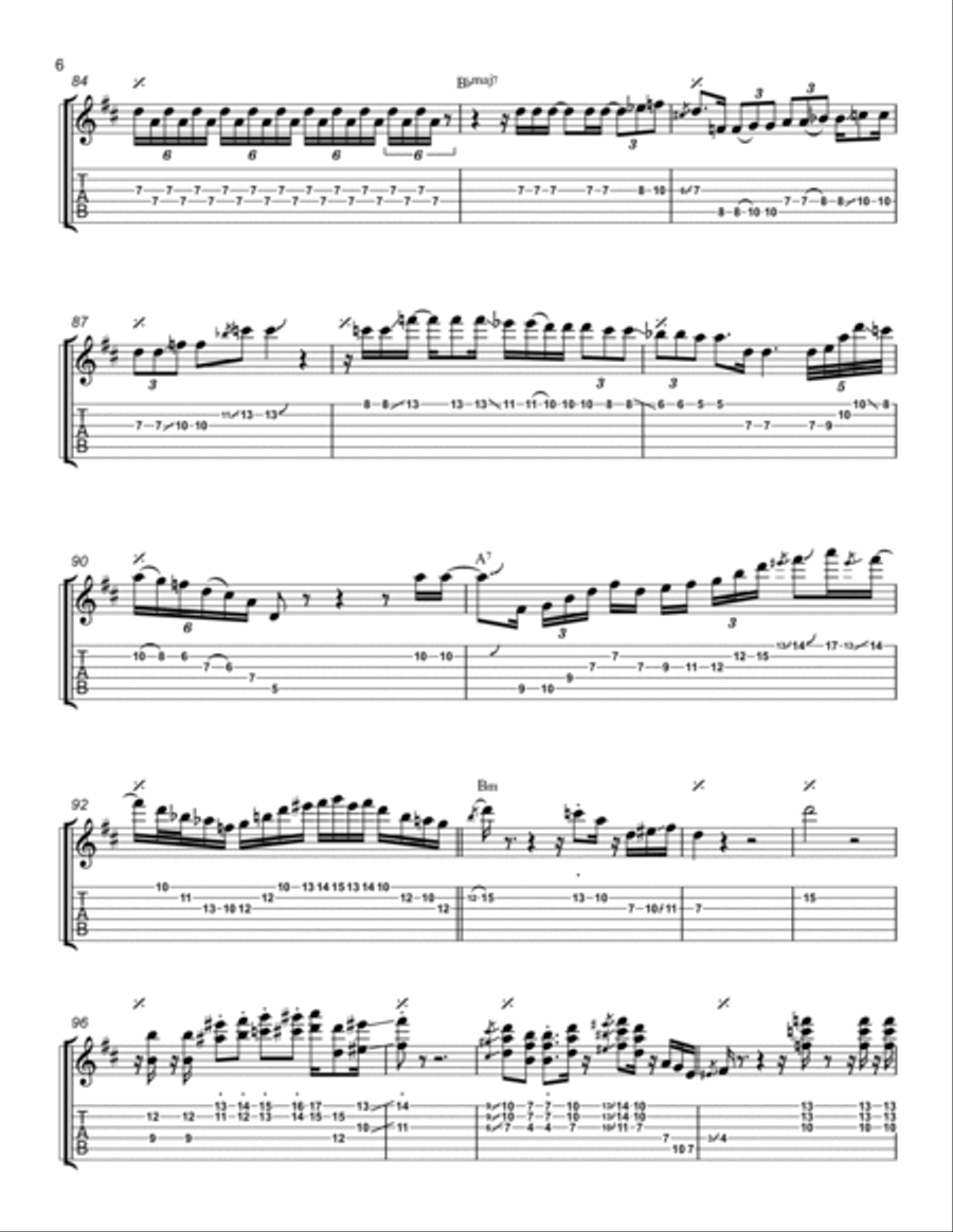 Affirmation Electric Guitar scores gallery preview page 6