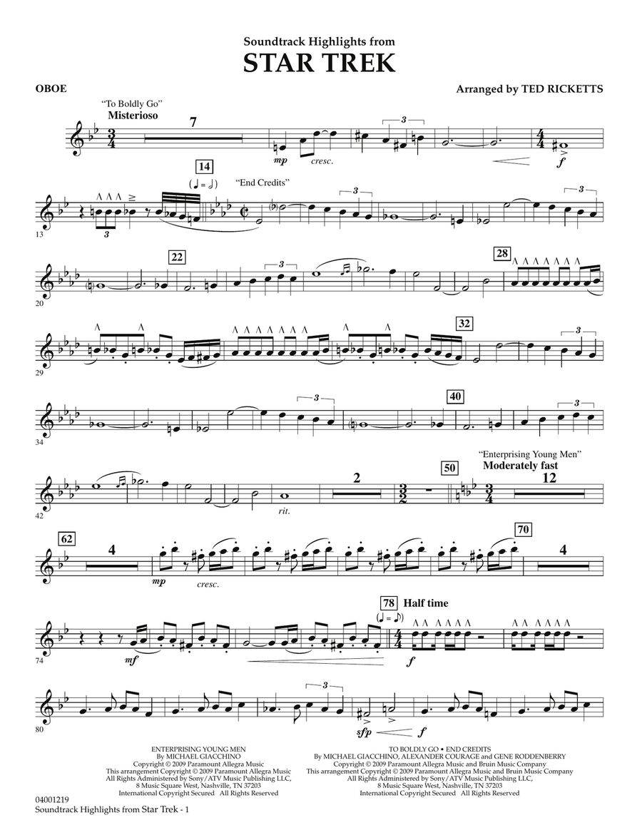 Star Trek - Soundtrack Highlights - Oboe