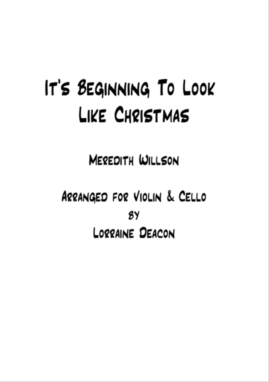 It's Beginning To Look Like Christmas String Duet scores gallery preview page 3