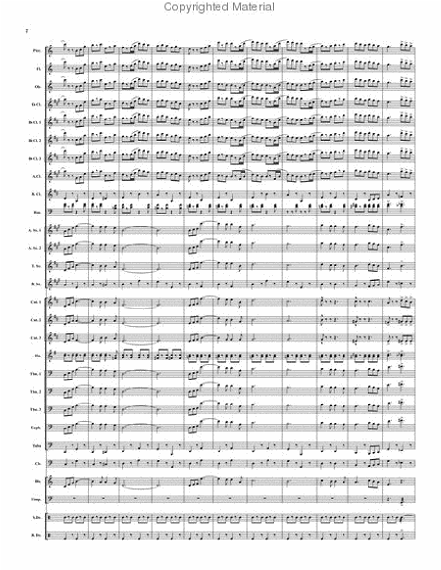 Soldiers', Sailors', Marines', Coast Guard and Airmen's Club Concert Band scores gallery preview page 3