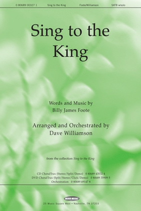 Book cover for Sing to the King - CD ChoralTrax