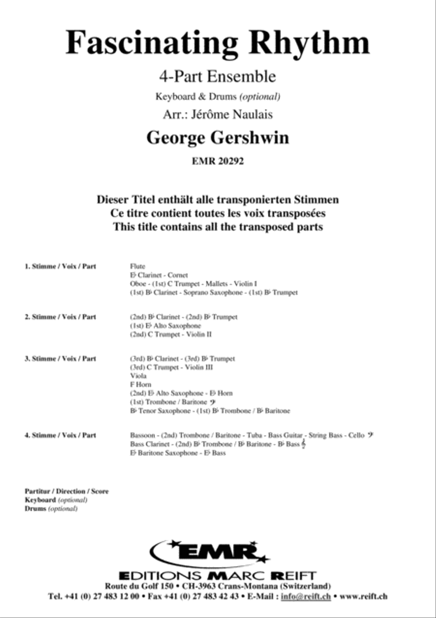 Fascinating Rhythm Fascinating Rhythm Concert Band scores gallery preview page 2