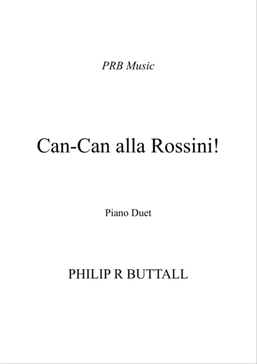 Can-Can alla Rossini (Piano Duet - Four Hands) Piano Duet scores gallery preview page 1
