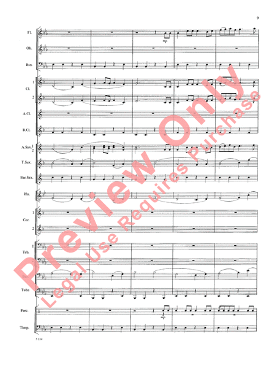 Santa at the Symphony Concert Band scores gallery preview page 10