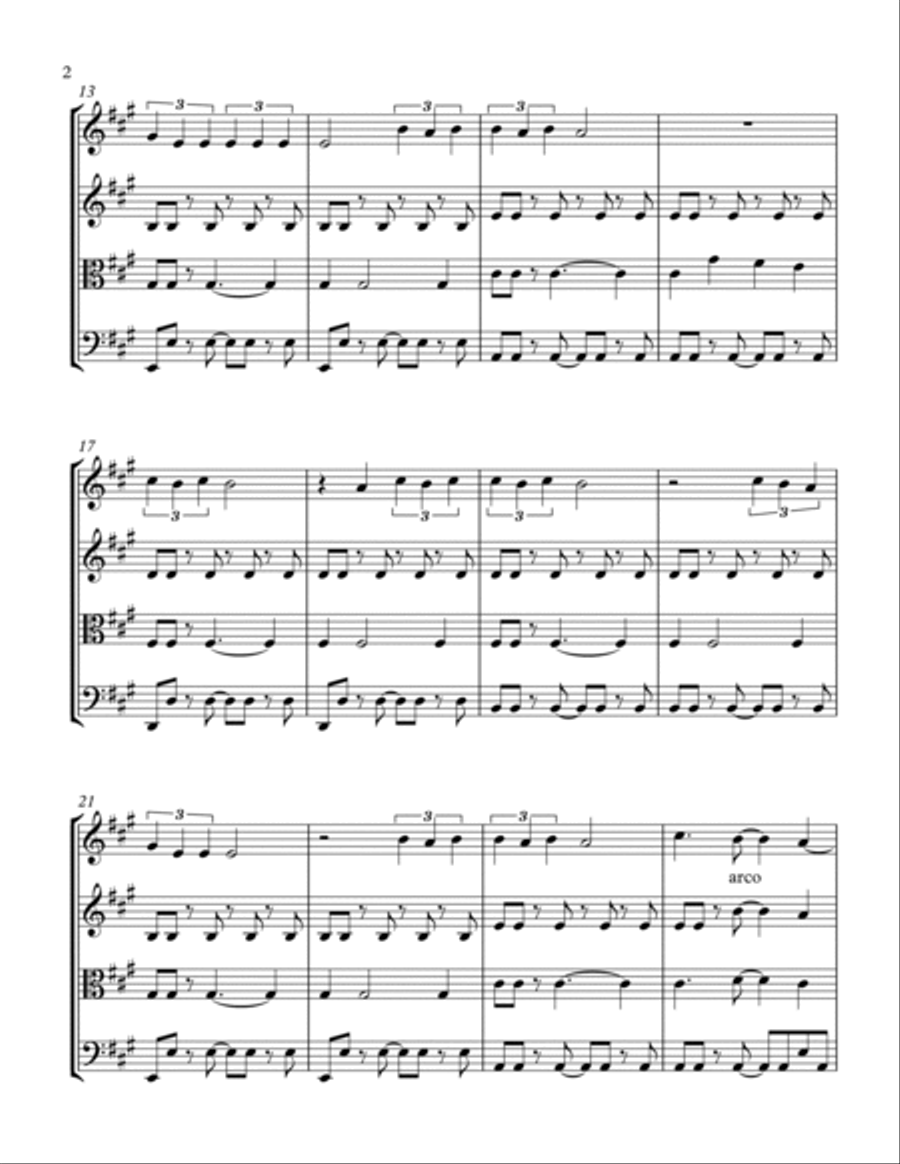 As It Was As It Was String Quartet scores gallery preview page 2