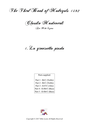 Monteverdi - Third Book of Madrigals No 1. La Giovinetta Pianta