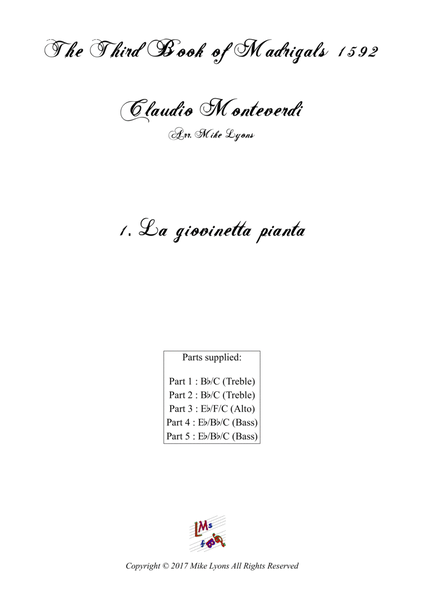 Monteverdi - Third Book of Madrigals No 1. La Giovinetta Pianta image number null