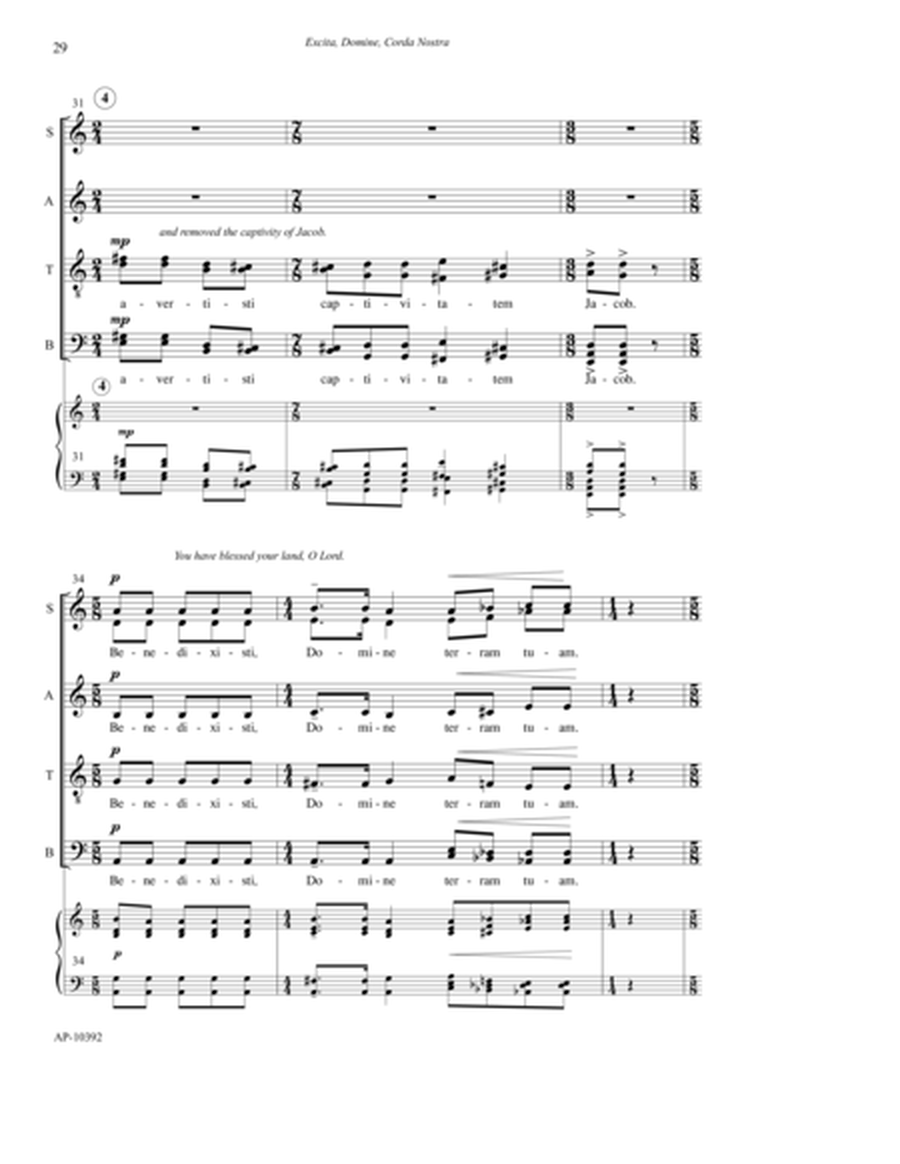 Excita, Domine, Corda Nostra - 5 Advent Songs - SATB choir, a cappella
