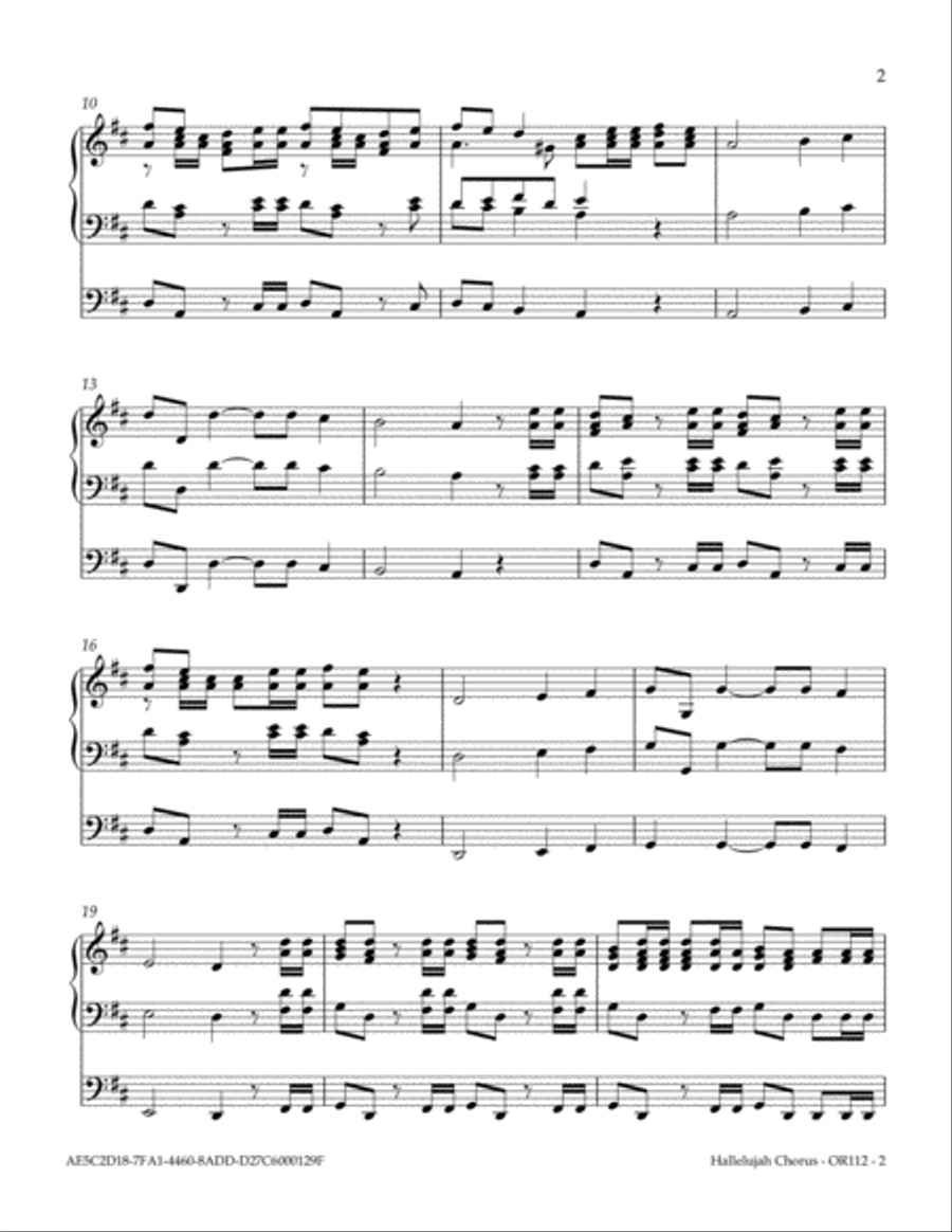 Hallelujah Chorus Choir scores gallery preview page 3