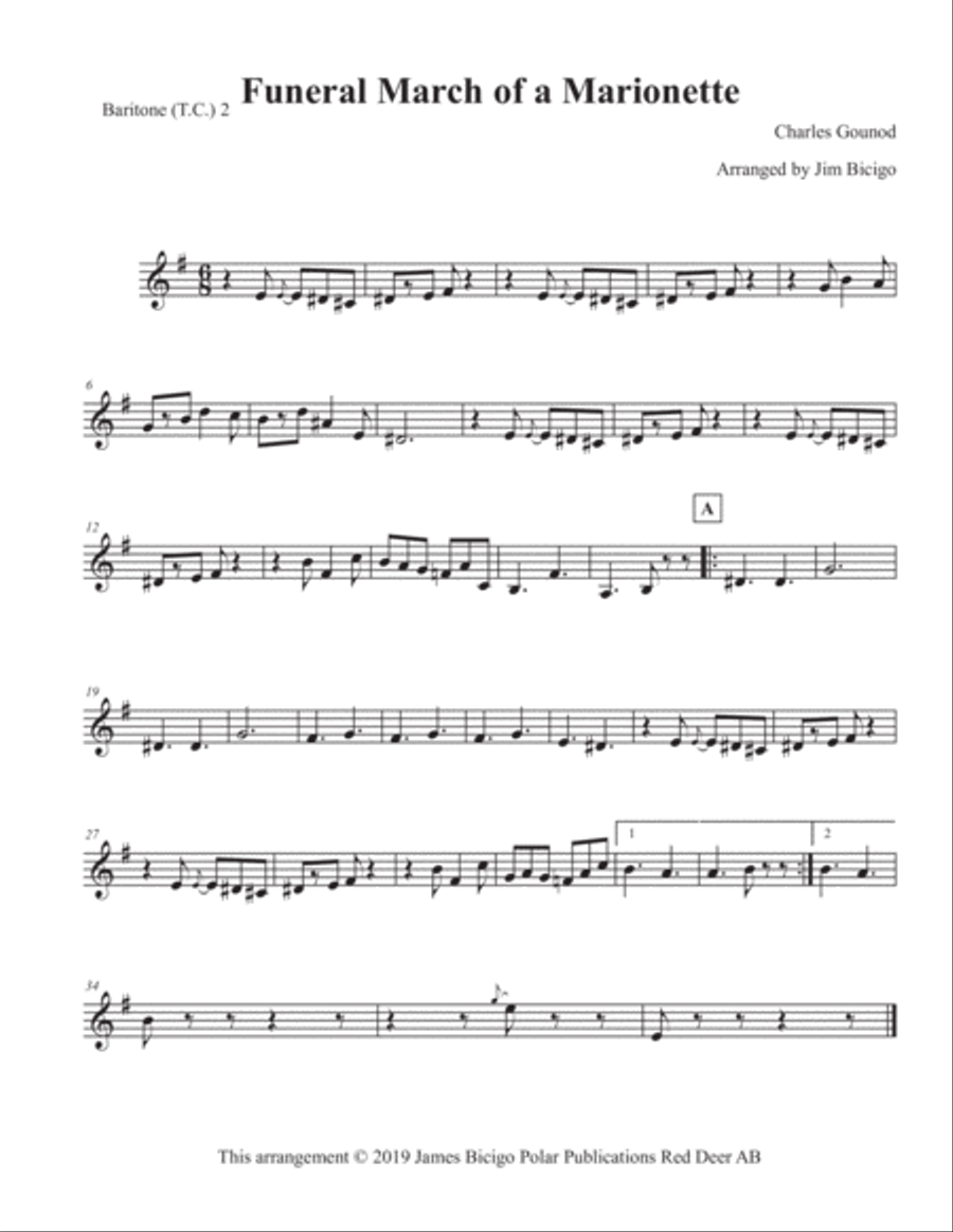 Funeral March of A Marionette Choir scores gallery preview page 5