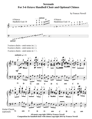 Serenade-for HANDBELLS-Optional Chimes-GUITAR