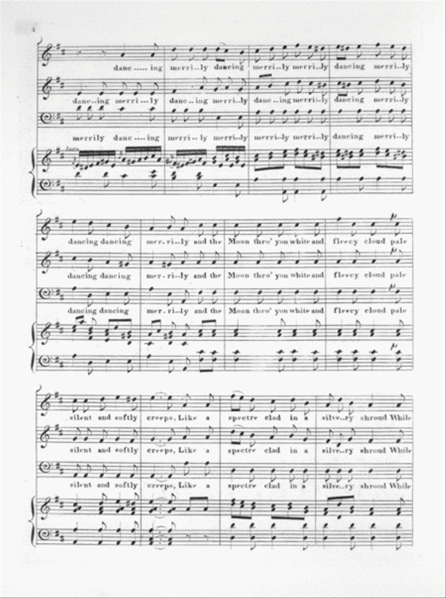 Merry, Merry Elves We Be. A Fairy Glee. For Two Trebles and Bass Voice scores gallery preview page 5