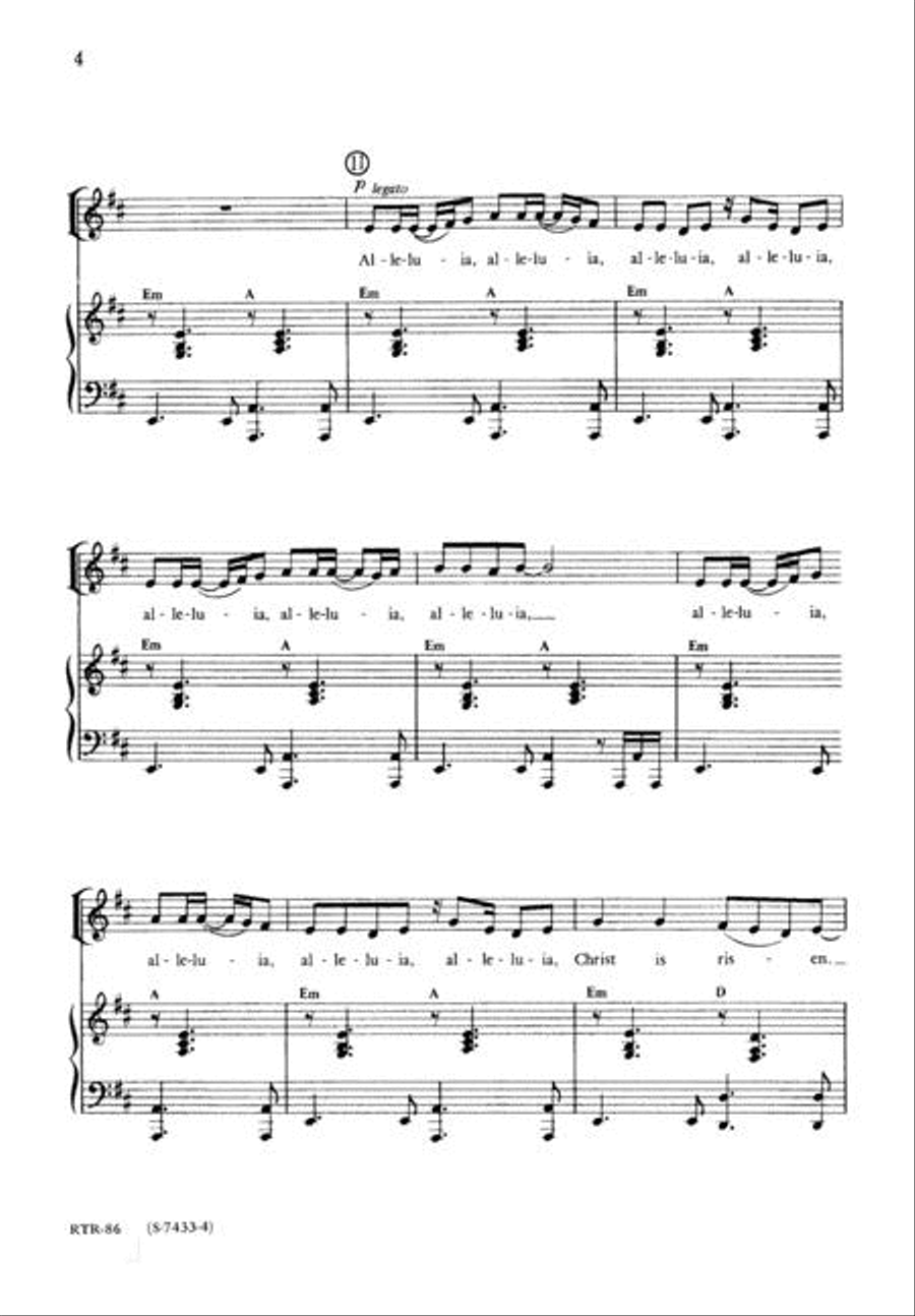 Easter Song Easter Song 3-Part scores gallery preview page 4