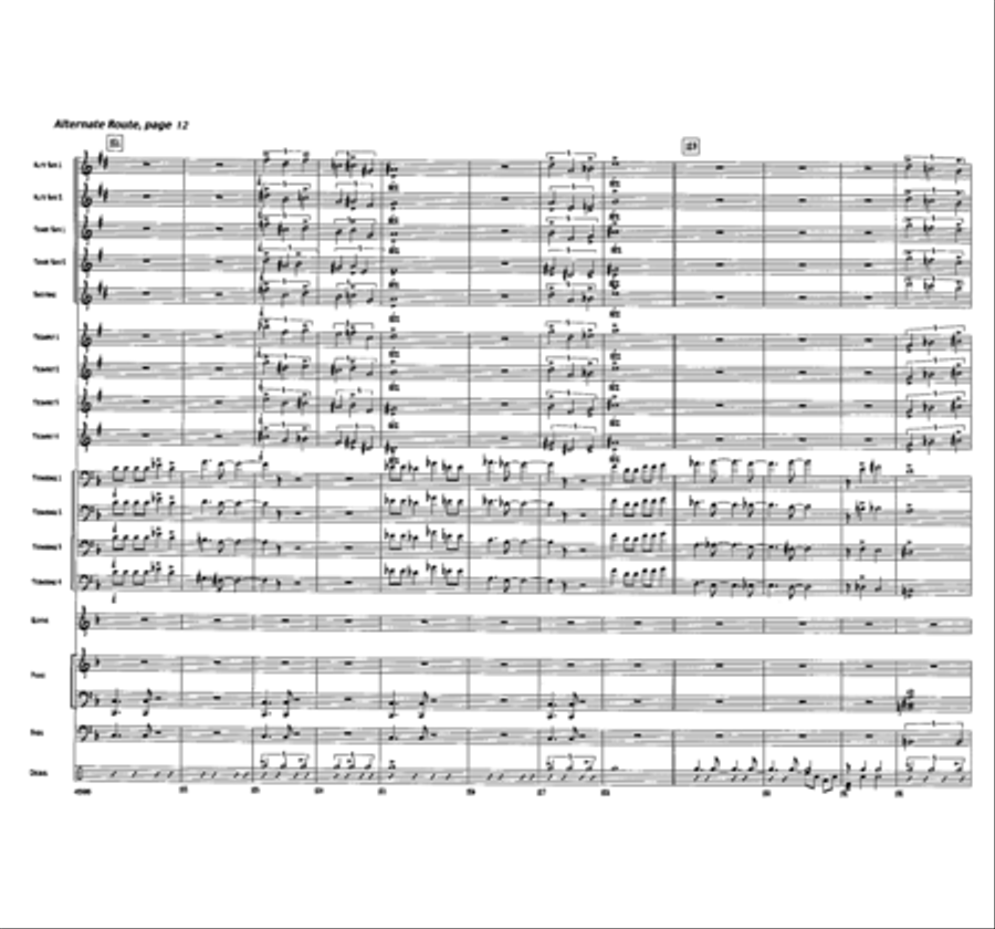 Alternate Route Jazz Ensemble scores gallery preview page 12