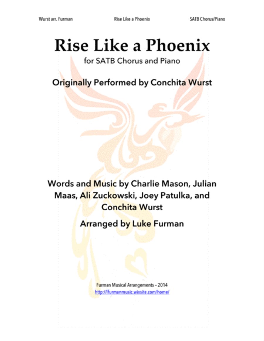 Rise Like A Phoenix 4-Part scores gallery preview page 1