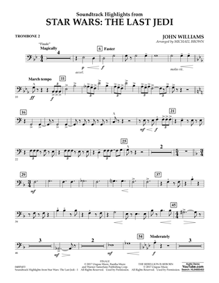 Soundtrack Highlights from Star Wars: The Last Jedi - Trombone 2