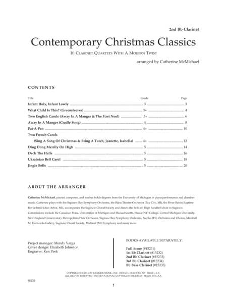 Contemporary Christmas Classics - 2nd Bb Clarinet