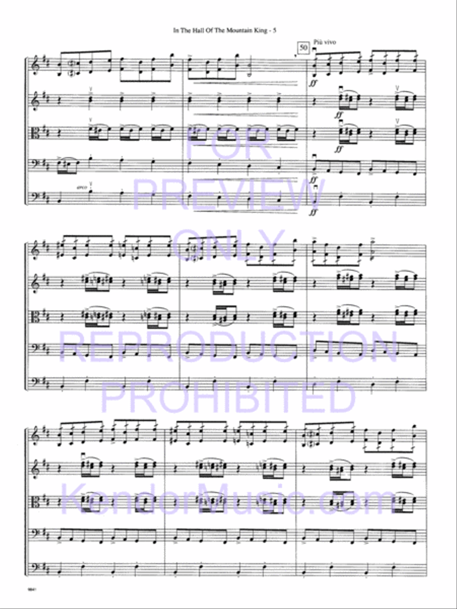 In The Hall Of The Mountain King (Score) String Orchestra scores gallery preview page 8