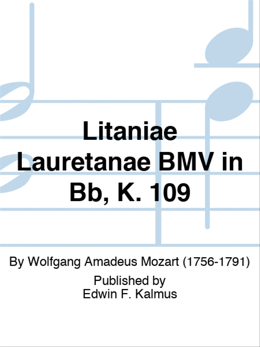 Litaniae Lauretanae BMV in Bb, K. 109 Voice scores gallery preview page 1