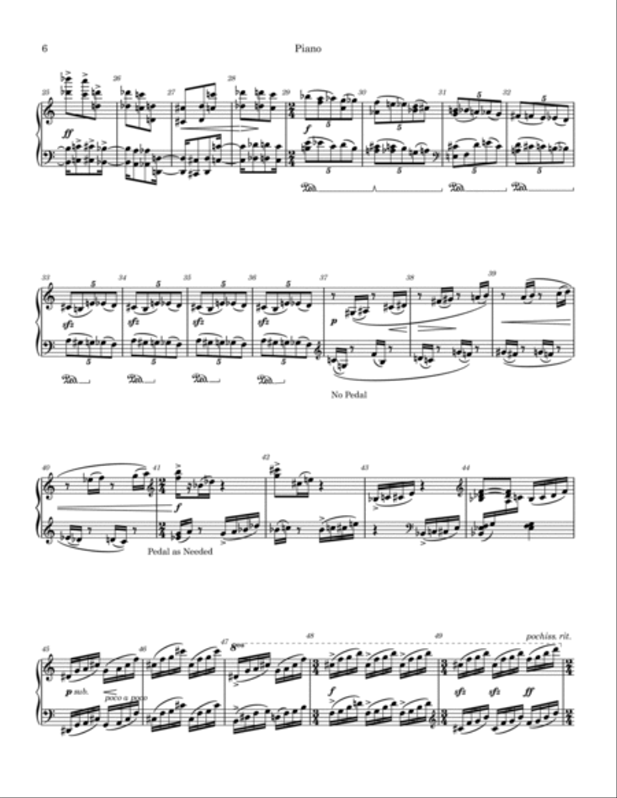 Suite No.1 for Piano Solo Piano Solo scores gallery preview page 6