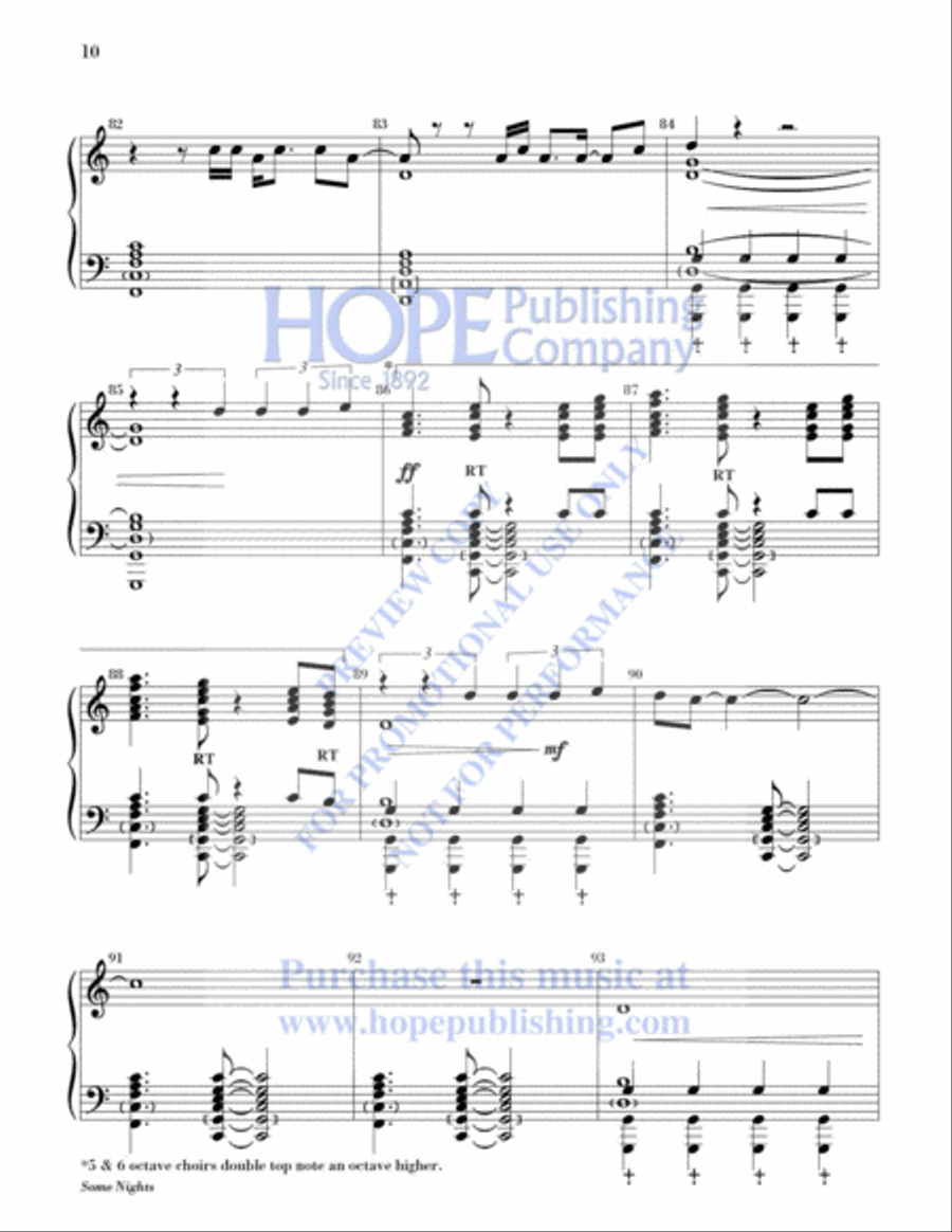 Some Nights Some Nights 5-Octaves scores gallery preview page 11