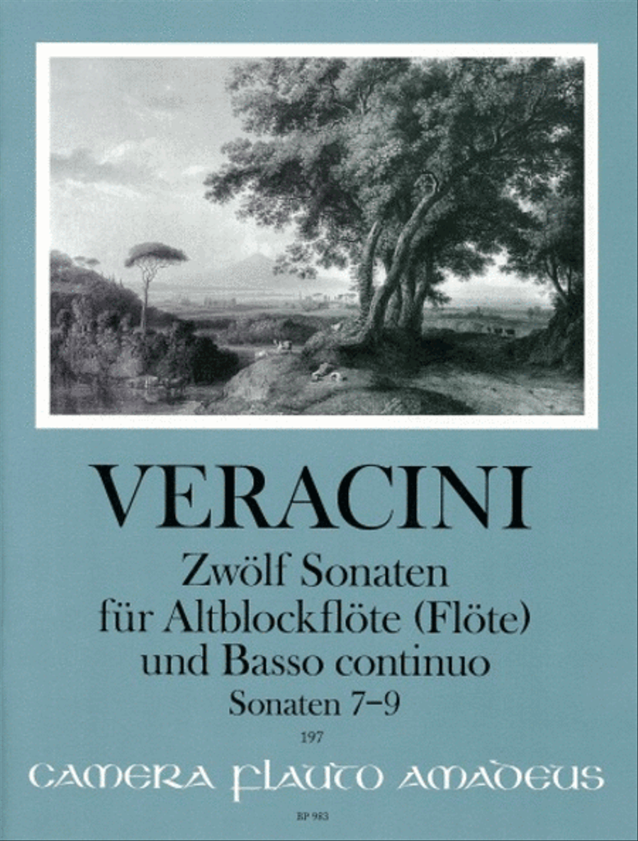 Twelve Sonatas (Nos.7-9) Flute scores gallery preview page 1