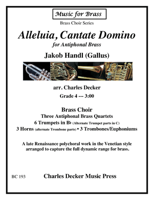 Alleluia, Cantate Domino for Antiphonal Brass Choir