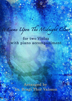 It Came Upon The Midnight Clear - two Violas with Piano accompaniment