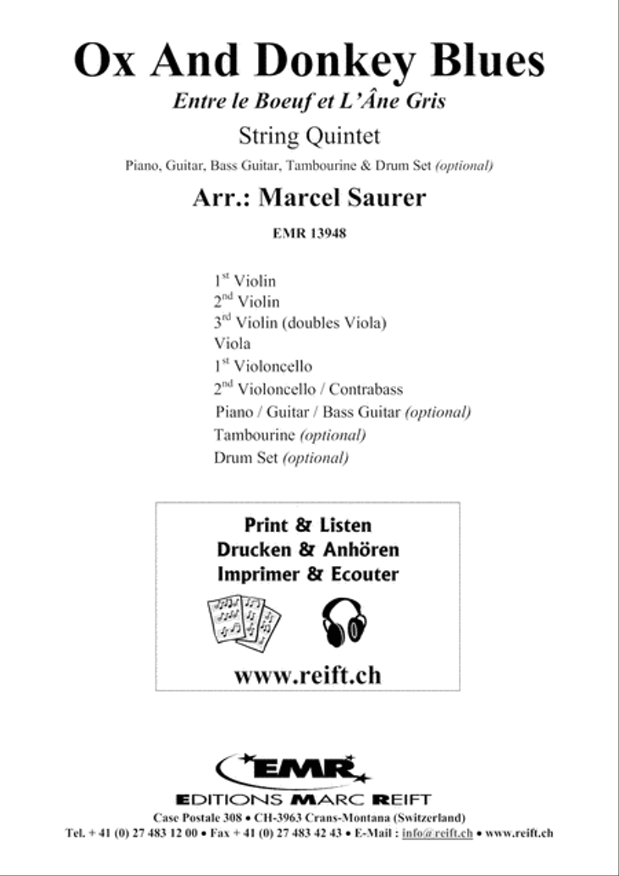 Ox And Donkey Blues Ox And Donkey Blues String Quintet scores gallery preview page 2