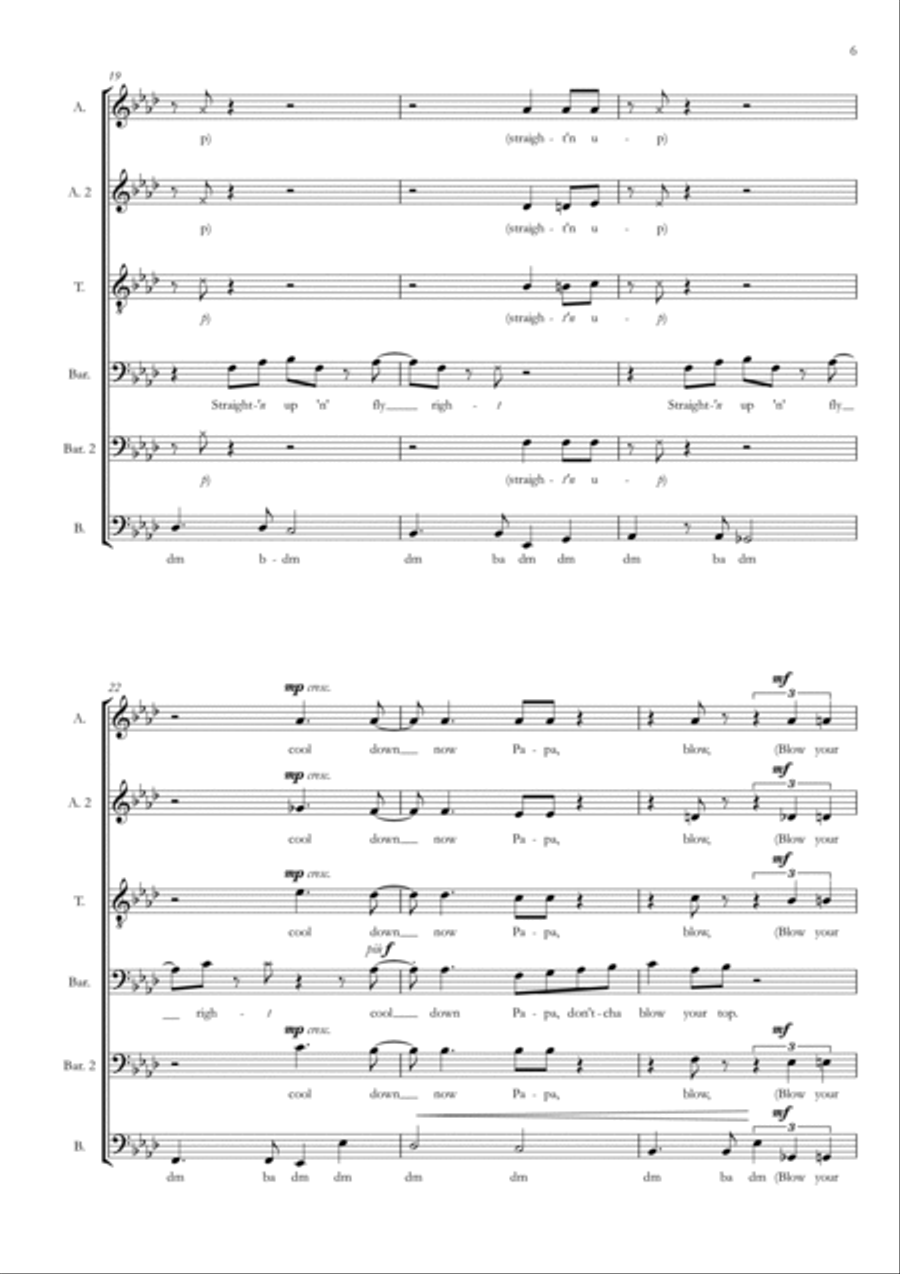 Straighten Up And Fly Right Divisi scores gallery preview page 5
