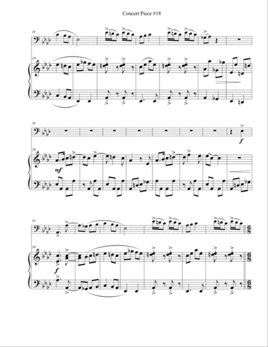 Concert Piece #18 Grooving – Haunting Trombone Solo scores gallery preview page 5