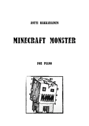 Book cover for Minecraft Monster - Piano