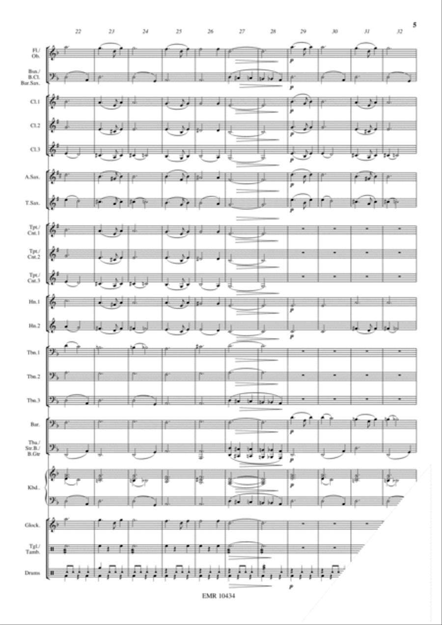 Skye Boat Song Skye Boat Song Concert Band scores gallery preview page 6