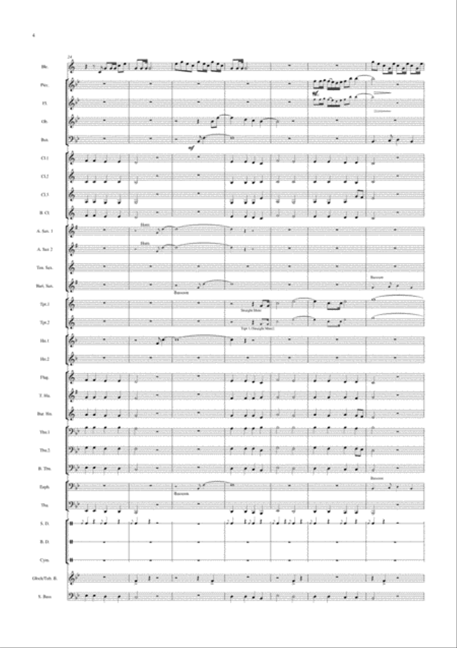 Remembrance Finale Concert Band scores gallery preview page 6