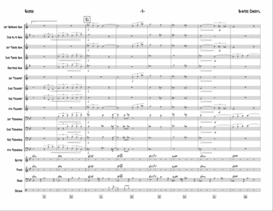 Sister Cheryl Sister Cheryl Jazz Ensemble scores gallery preview page 4