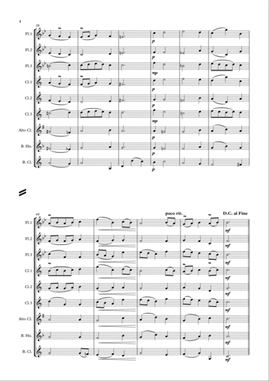 Fairest Isle - Henry Purcell Woodwind Ensemble scores gallery preview page 4