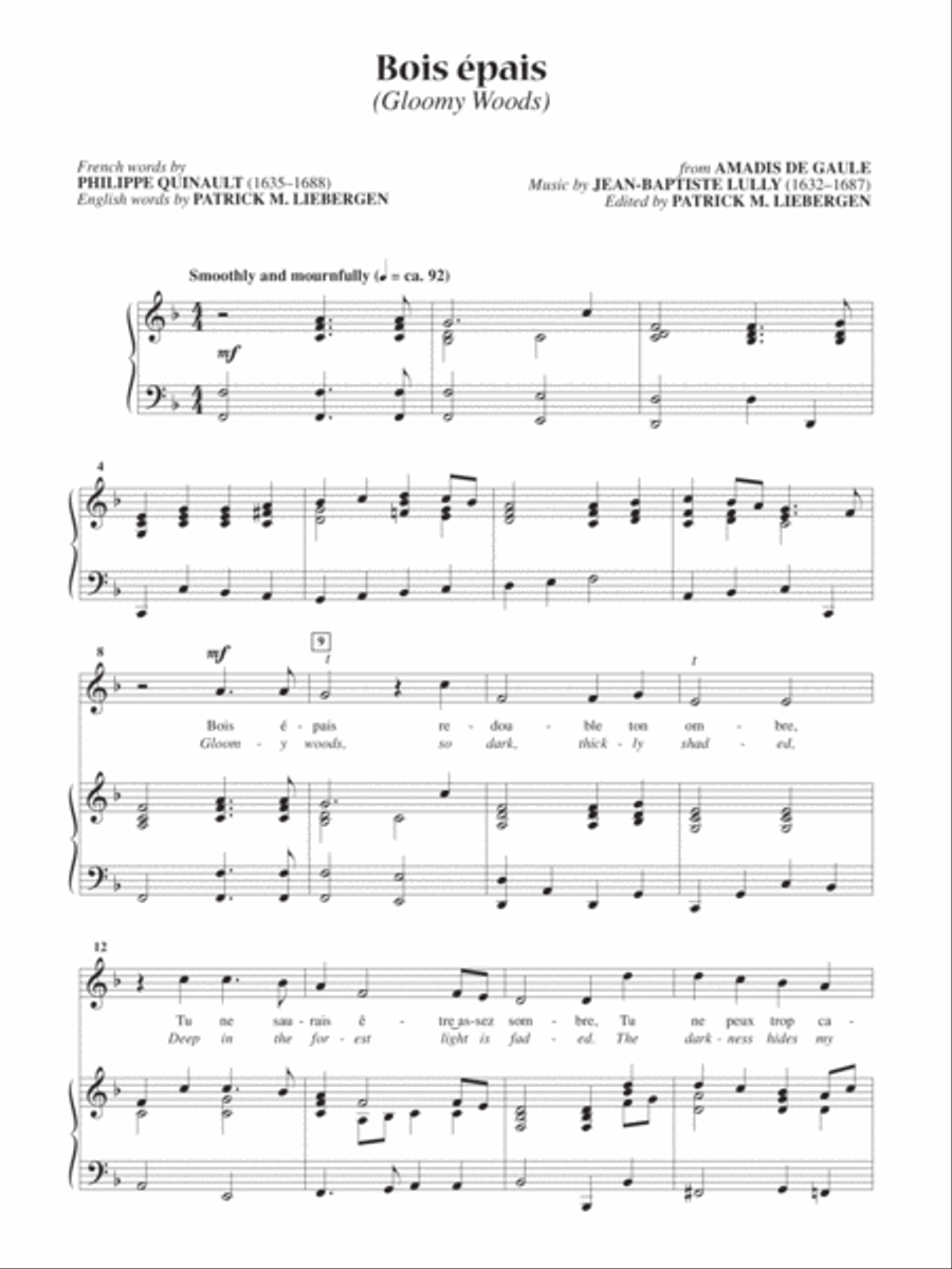 Bois Epais (Gloomy Woods) [High Voice] High Voice scores gallery preview page 1