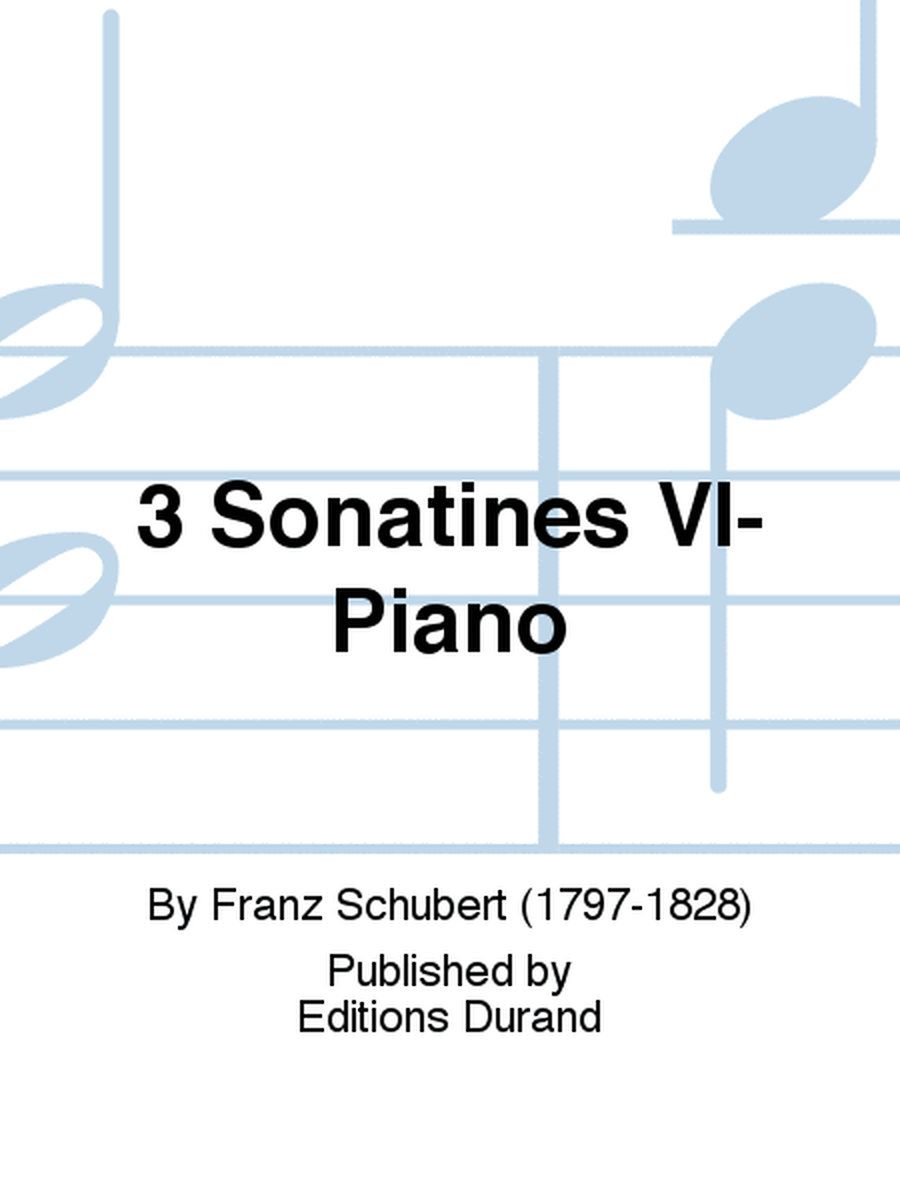 3 Sonatines Vl-Piano