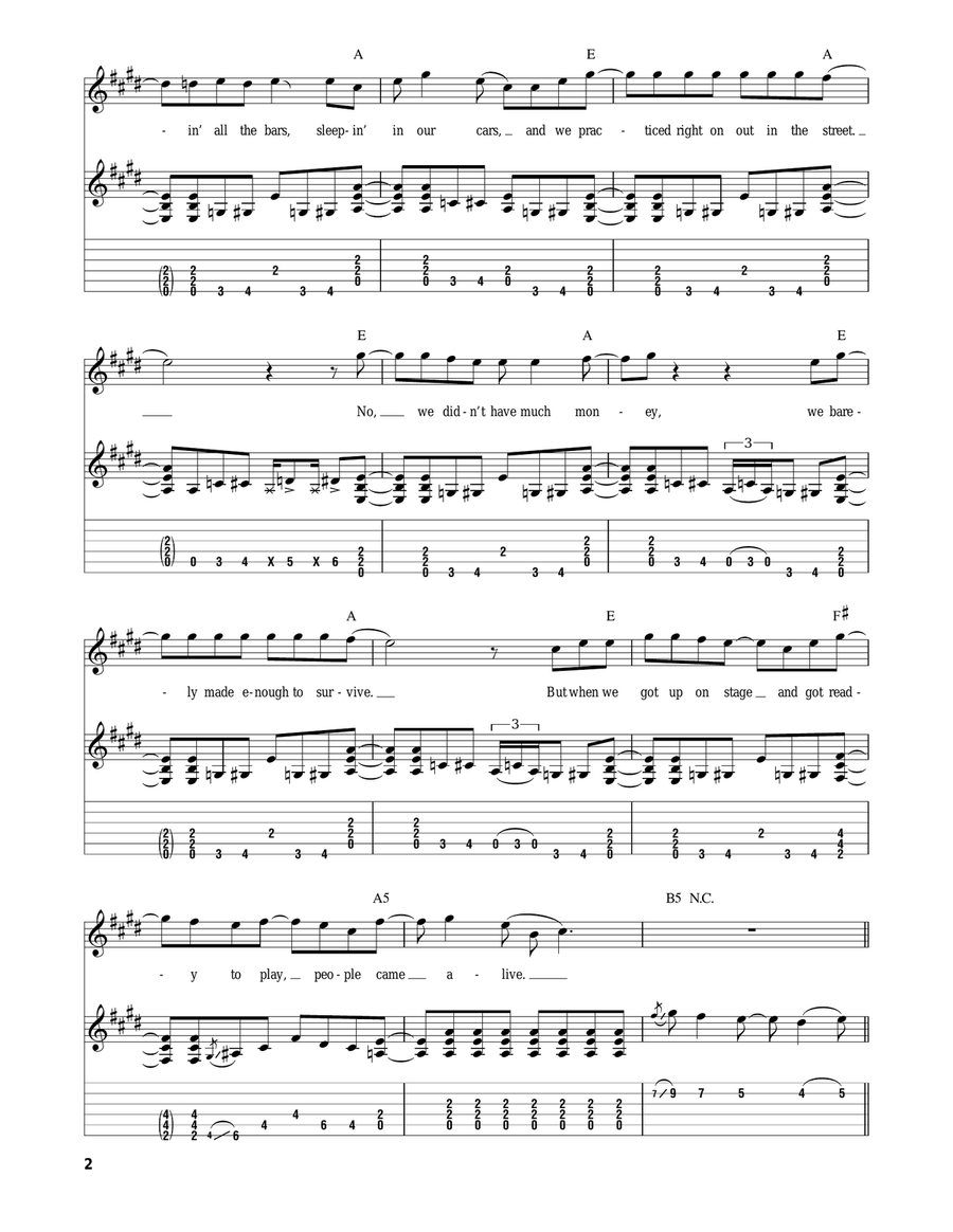 Rock & Roll Band Rock & Roll Band Acoustic Guitar scores gallery preview page 2