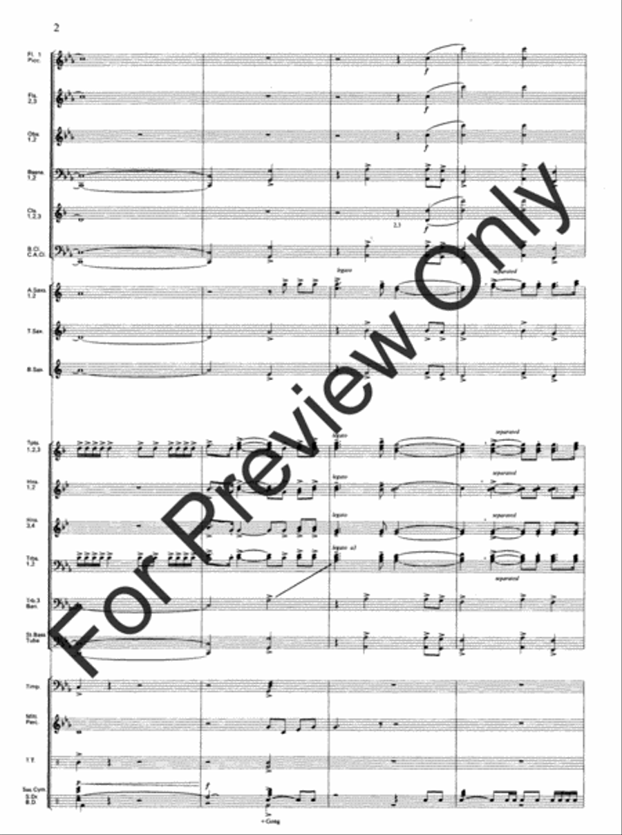 Emmanuel Variants Concert Band scores gallery preview page 4