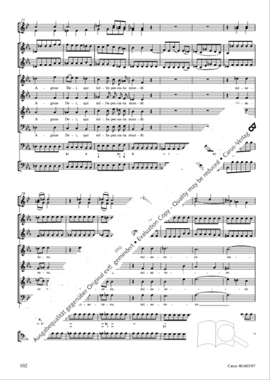Grosse Orgelsolomesse in Es 4-Part scores gallery preview page 115
