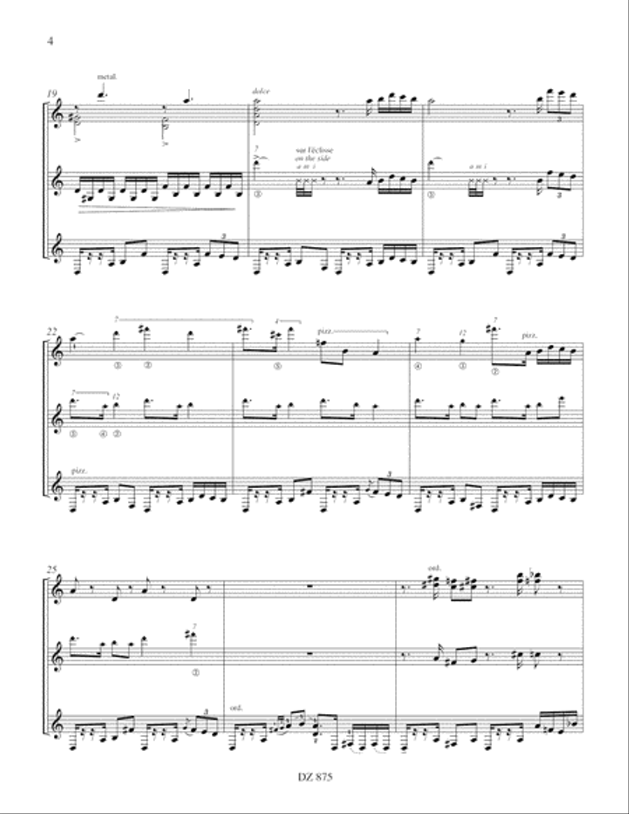 Tango égyptien Tango égyptien Guitar Ensemble scores gallery preview page 4