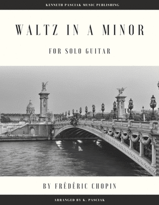 Book cover for Waltz in A Minor (for Solo Guitar)